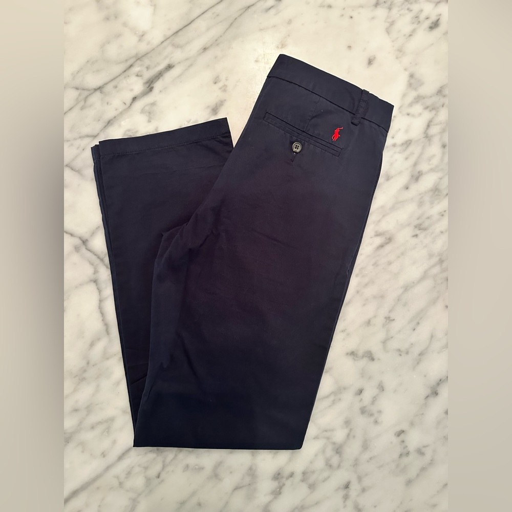 POLO RALPH LAUREN Navy Cotton Pants - Boys size 18